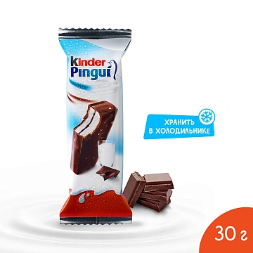 Пирожное Kinder Pingui бисквитное шоколад 29.3%, 30г