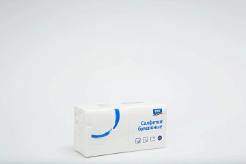 Салфетки бумажные Aro 24х24см, 250шт, 1 слой, белые