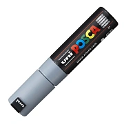Маркер акриловый Uni Posca PC-8K серый, до 8.0 мм, наконечник скошенный