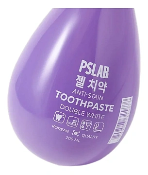 Зубная паста PSLab Double White отбеливающая, 200мл