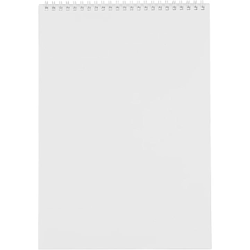 Блокнот 40л,А4,мет.гребень,однотонная обл.,ВДлак,в ассортименте