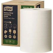 Протирочный материал Tellus (tork) Premium W1/W2/W3, 530137, повышенной прочности, в рулоне, 106.4м, 1 слой, белый