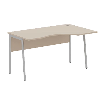 Стол прямой СА-2P(R) Мокачино/Алюминий 1600х900х755 IMAGO PLUS