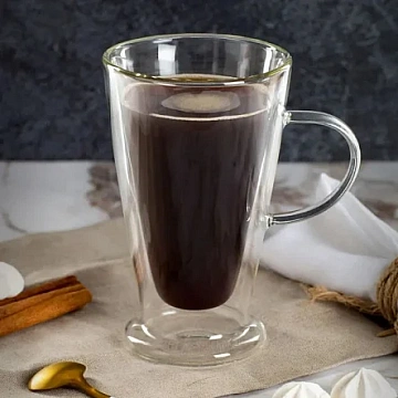 Кружка Attribute Latte 2 стенки, 400мл