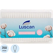 Палочки ватные Luscan   пластик. моноблок 350шт/уп