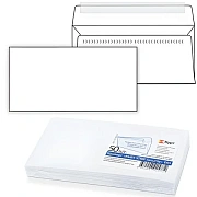Конверты Е65 (110х220 мм), SECURITY, отрывная лента, 80 г/м2, КОМПЛЕКТ 50 шт., внутренняя запечатка, 121182.50