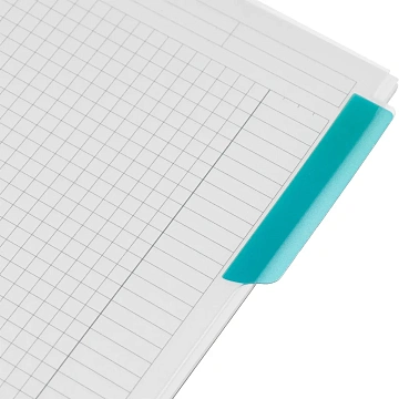 Бизнес-тетрадь SMARTBOOK А4 120л. клетка,спир,микроп,разд,карм,сер-бирюз