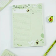 Блок для записей (To Do list) MESHU 'Avocado', 14,8*21,0*0,6см (А5), 50л., на склейке