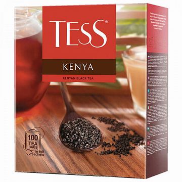 Чай TESS 'Kenya' черный кенийский, 100 пакетиков в конвертах по 2 г, 1264-09