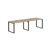 Стол 2-х местный EQWST 2780 Дуб Денвер светлый/Мокко 2726х800х750 EDIS