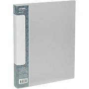 Папка на 4 кольцах СТАММ 'Кристалл' А4, 40мм, 700мкм, пластик, бесцветная
