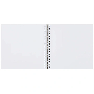 Скетчбук 60л., 150*150 MESHU 'Cat wave', на гребне, выб. лак, soft-touch, 120г/м2