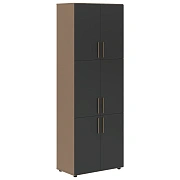 Шкаф высокий широкий VHCS 80.8 Яшма черный/Кобра 800х430х2253 VELION