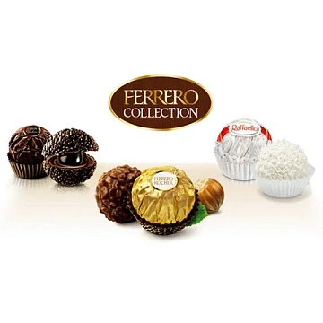 Набор конфет FERRERO 'Collection', Ассорти из 3 вкусов с RAFFAELLO, 269,4 г, 9020000000556