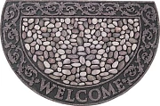 Коврик придверный Attribute Welcome камешки, 89 х 56см