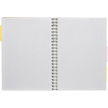 Бизнес-тетрадь 140л,кл,А4,SPIRAL BOOK Салатовый,евросп,обл.пл,раздел.84102