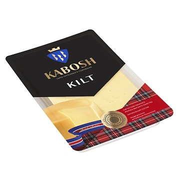 Сыр Кабош Kilt полутвердый нарезка 45%, 125г