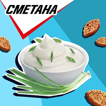 Сухарики Хрусteam Сметана, 40г