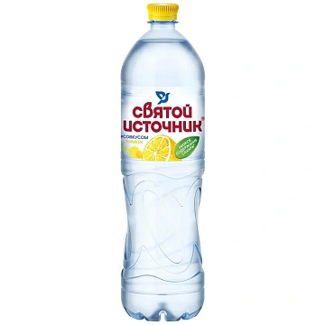 Вода питьевая Святой Источник Лимон негазированный пэт 1,5л