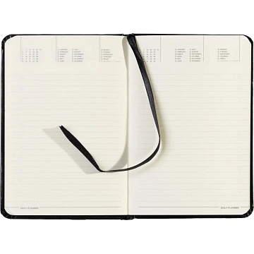 Ежедневник недатированный черный, А6,87х130,100л, Br.V.MEGAPOLIS 3-283/02