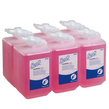 Пенное мыло в картридже Kimberly-Clark Kleenex Everyday Use 6340, 1л, розовое