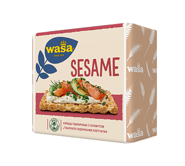 Хлебцы Wasa Sesame пшеничные с кунжутом, 200г