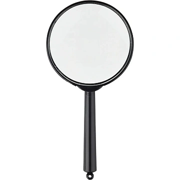 Лупа Attache, увеличение х6, диаметр 60мм, цв.черный, карт/кор.