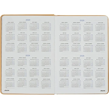 Ежедневник недатированный бежевый, А5,140x200мм, 136 л. ATTACHE
