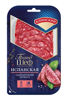 Колбаса Клинский Испанская сырокопченая нарезка, 85г