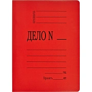 Скоросшиватель картон. мел 360 г/м.,красный