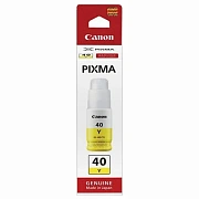 Чернила CANON (GI-40Y) для СНПЧ Pixma G5040/G6040, желтые, ресурс 7700 страниц, оригинальные, 3402C0