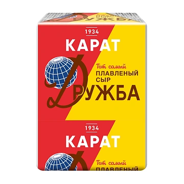 Сыр плавленый Карат Дружба 45%, 90г