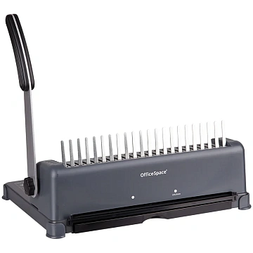 Брошюровщик OfficeSpace BM124 'Perfect bind' для пластиковых пружин, пробивает 12л., сшивает 450л.