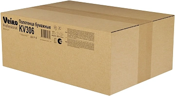 Бумажные полотенца Veiro Professional Premium KV306, листовые, белые, V укладка, 200шт, 2 слоя