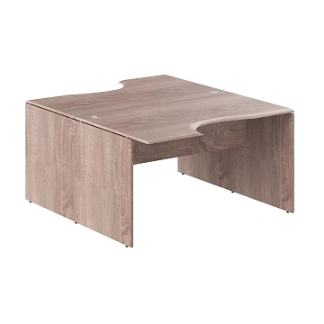 Стол 2-х местный эргономичный W2CET 149.2 Дуб Сонома 1400х1806х750