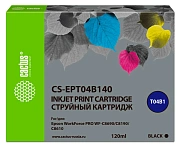 Картридж струйный Cactus CS-EPT04B140 T04B1 черный (120мл) для Epson WorkForce Pro WF-C8190, WF-C869