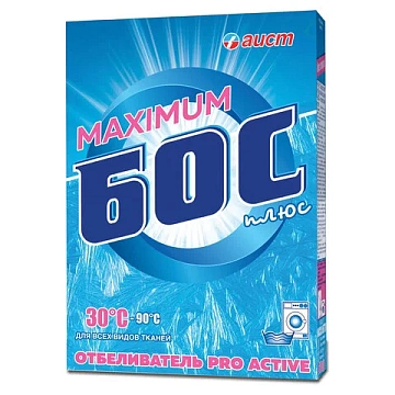 Средство для отбеливания и чистки тканей 600 г, БОС плюс 'Maximum', порошок