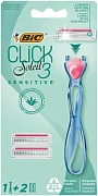 Бритва женская BIC Click 3 Soleil Sensitive 3 лезвия, 1 ручка и 2 сменные кассеты