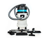 Пылесос промышленный T-Company T-vac WD-15 1000Вт, для сухой и влажной уборки, зеленый