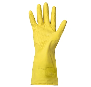 METRO PROFESSIONAL Перчатки хозяйственные латекс желтые М, 5 пар