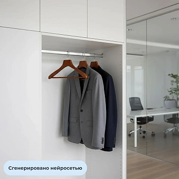 Вешалка-плечики WW_LH246/DL0883 дерев,перек,утолщ,встав р52-54 орех