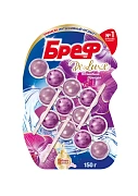 Блок для унитаза Бреф Deluxe Волшебная орхидея (50г x 3шт), 150г