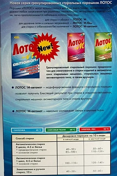 Стиральный порошок Лотос-М 450г, автомат