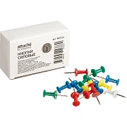 Кнопки силовые д/пробковых досок, пластик, ассорти,50шт/уп