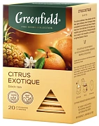 Чай Greenfield Citrus Exotique (Цитрус Экзотик), черный, 20 пирамидок