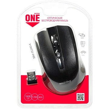 Мышь компьютерная Smartbuy ONE 352 черная (SBM-352AG-K)