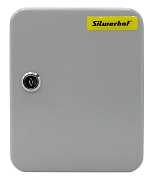 Шкаф для ключей Silwerhof на 20 ключей, 200x160x80мм, 20 брелоков, серый металл