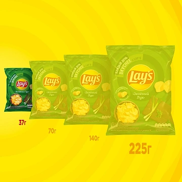 Чипсы Lay's Зеленый лук, 37г