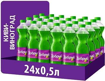 Напиток Добрый Киви-виноград газированный, 500мл