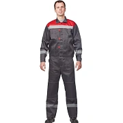 Костюм лет муж (куртка, бр) л20 сер/крас 128-132/182-188 (Арсенал-СП)